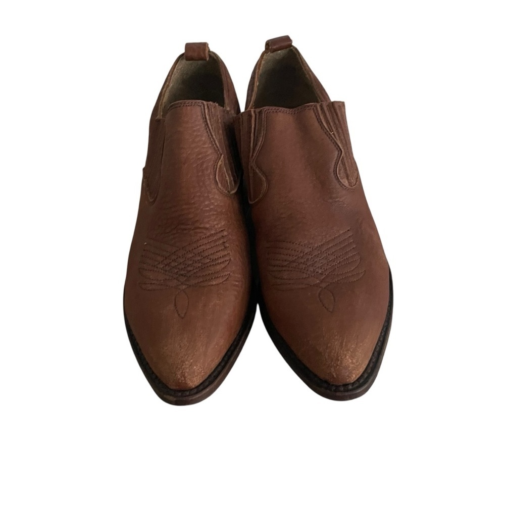 Frye Brown Western Cowboy Boots with Sleek Pointed Toe Women Size 9 - Picture 7 of 11